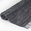 vidaXL Covor Chindi țesut manual, piele 120 x 170 cm Gri