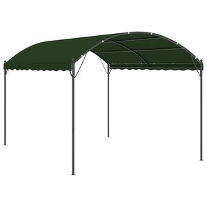 vidaXL Foișor 4 x 3 x 2,6 m Verde Poliester și oțel