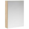 vidaXL Dulap cu oglindă pentru baie Stejar Sonoma 50 x 14,5 x 70 cm