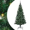 vidaXL Pom de Crăciun artificial pre-iluminat cu 300 LED Verde 210 cm