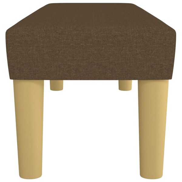 vidaXL Bancă, maro închis, 100x30x30 cm, textil