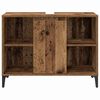vidaXL Set de mobilier pentru baie 3 pcs Lemn vechi Lemn compozit