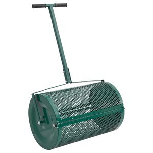 vidaXL Distribuitor de compost, 75L, verde, &Oslash;40x60 cm, oțel