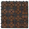 vidaXL Plăci pentru Deck 11 pcs Lemn de tec 30 x 30 cm Lemn compozit