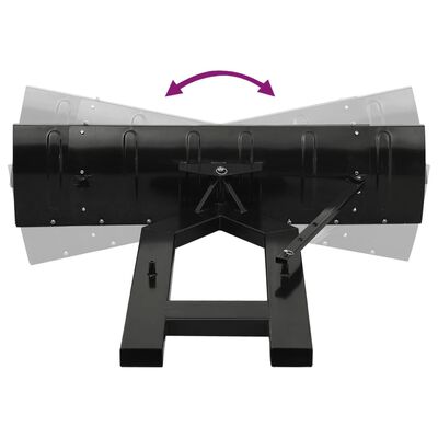 vidaXL Plug de zăpadă pentru stivuitor, negru, 150x38 cm