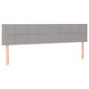 vidaXL Pat box spring cu saltea, gri deschis, 120x190 cm, textil