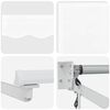 vidaXL Cort electric retractabil Alb 3 x 2,5 m