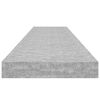 vidaXL Rafturi perete suspendate 2 buc. gri beton 120x23,5x3,8 cm MDF