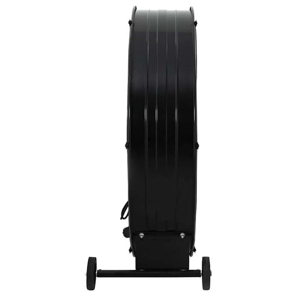 vidaXL Ventilator industrial cu tambur, negru, 77 cm, 240 W