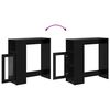 vidaXL Masă de bar Stejar Negru 101 x 40 x 103,5 cm Lemn compozit