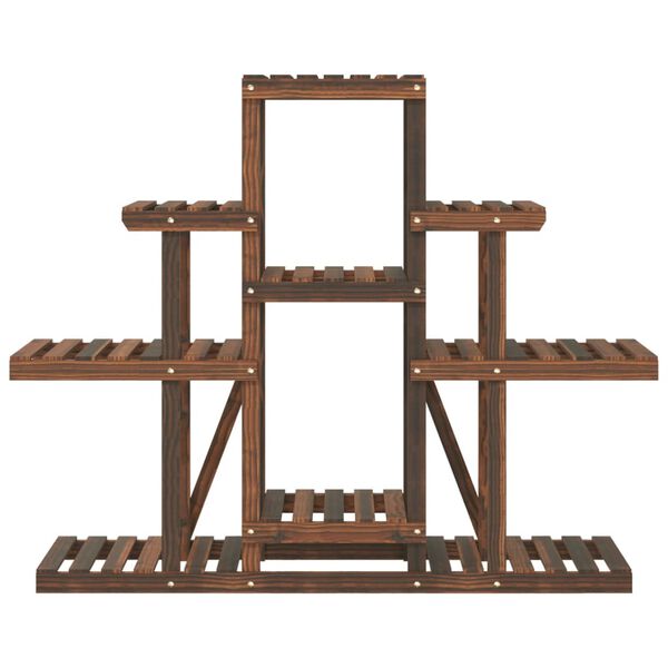 vidaXL Suport pentru flori, 110x25x96 cm, lemn masiv de brad