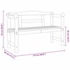 vidaXL Bancă de exterior natural 119 x 44 x 76 cm Lemn de pin masiv