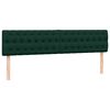 vidaXL Pat box spring cu saltea, verde &icirc;nchis, 180x210 cm, catifea