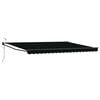 vidaXL Cort electric retractabil Negru 4 &times; 3 m