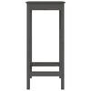 vidaXL Set mobilier de bar, 3 piese, gri, lemn masiv de pin