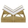 vidaXL Sere, 2 buc., 100 x 50 x 35 cm, lemn de pin tratat