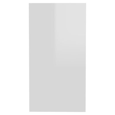 vidaXL Masă laterală, alb extralucios, 50x26x50 cm, PAL