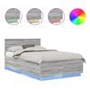 vidaXL Cadru de pat Gri Sonoma 120 x 200 cm Lemn prelucrat