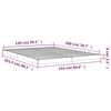 vidaXL Cadru de pat, 150x200 cm King Size, lemn masiv de pin