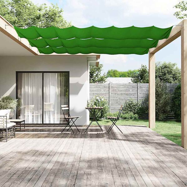 vidaXL Copertină verticală, verde deschis, 180x1000 cm,țesătură Oxford