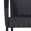 vidaXL Set mobilier de grădină, 9 piese, negru