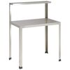 vidaXL Masă pentru ghivece 80 x 50 x 104 cm Oţel inoxidabil Argintiu
