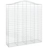 vidaXL Coș gabion arcuit, 200x50x220/240 cm, fier galvanizat