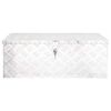 vidaXL Cutie de depozitare, argintiu, 80x39x30 cm, aluminiu