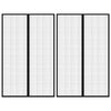 vidaXL Perdea de ușă anti-insecte cu magnet, 2 buc., negru, 220x130 cm