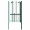 vidaXL Poartă de gard cu țepi EMMEN 104 x 134,5 cm Blocat