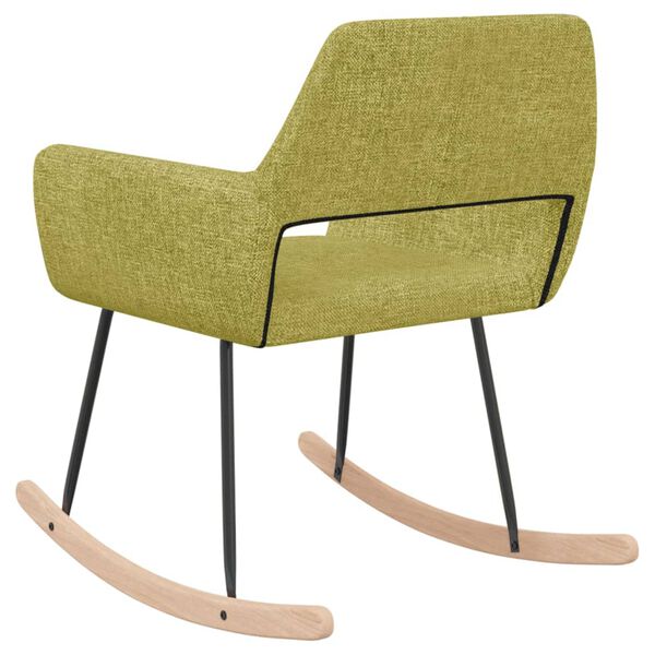 vidaXL Scaun balansoar, verde, material textil