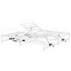 vidaXL Cadru Electric Ajustabil pentru Pat Alb 90 x 213 cm Oțel