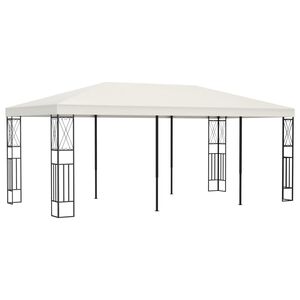 vidaXL Pavilion, crem, 3 x 6 m, material textil