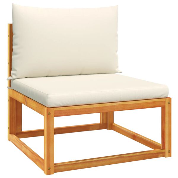 vidaXL Set canapele de grădină cu 6 piese, lemn de salcâm și frânghie