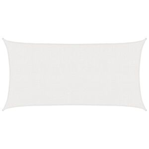 vidaXL P&acirc;nză de umbră Alb 2 x 6 m HDPE