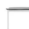 vidaXL Set mobilier de grădină, 13 piese, cu perne, alb, textilenă