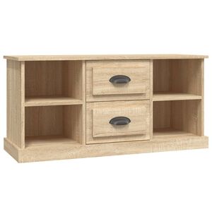 vidaXL Comodă TV, stejar sonoma, 99,5x35,5x48 cm, lemn prelucrat