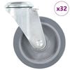 vidaXL Roți pivotante cu gaură pentru șurub, 32 buc., 100 mm