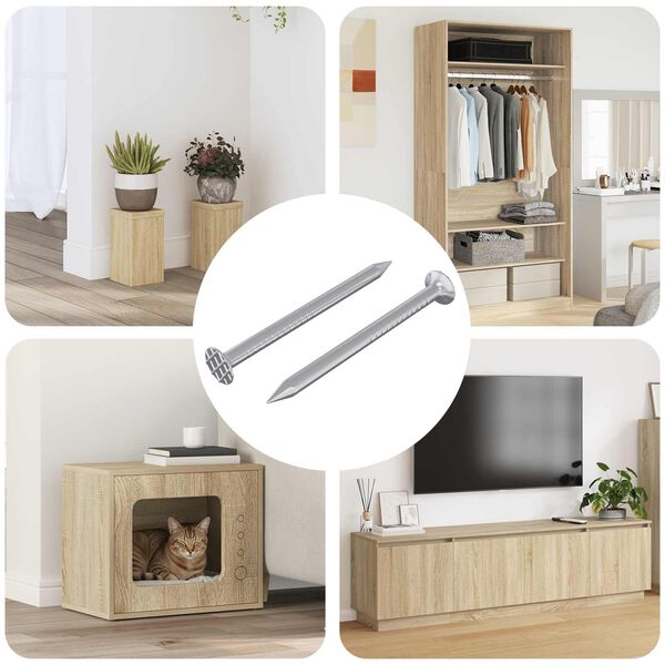 vidaXL Șuruburi confirmat 2 pcs Argintiu &Oslash;5 x 40 mm Metal