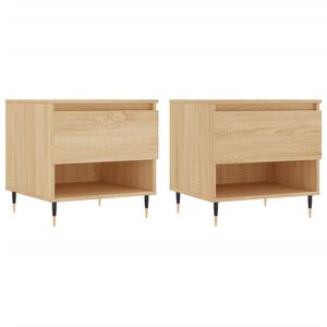 vidaXL Mese de cafea 2 buc. stejar sonoma 50x46x50 cm lemn compozit