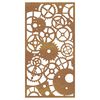 vidaXL Decor perete grădină 105x55 cm design roți zimțare oțel Corten