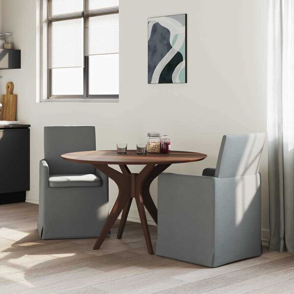 vidaXL Scaune de dining 2 pcs Gri &icirc;nchis 57 x 67 x 95 cm țesătură