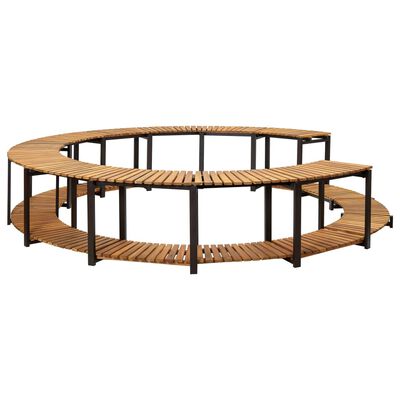 vidaXL Mobilier de împrejmuire spa, 273x53 cm, lemn masiv de acacia