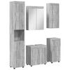 vidaXL Set de mobilier pentru baie TULUM 5 buc. Gri Sonoma
