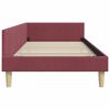 vidaXL Cadru de pat colțar cu headboard Roșu Vin 80 x 200 cm țesătură