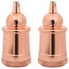 vidaXL Suporturi de lampă 2 buc Rose Gold E27