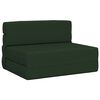 vidaXL Canapea Pat Pliabilă Verde &icirc;nchis 70 x 80 x 60 cm Țesătură