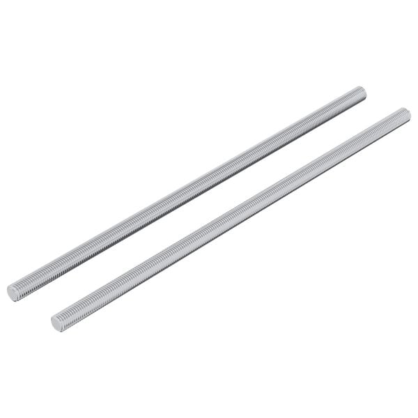 vidaXL Coroană filetată 2 pcs Argintiu 6 x 170 mm Oțel