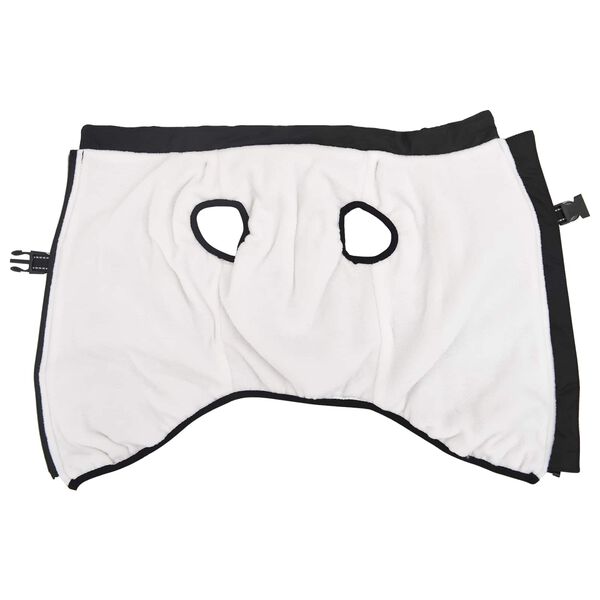 vidaXL Haina pentru C&acirc;ini Negru L44 Fleece și poliester