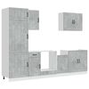 vidaXL Set dulapuri de bucătărie 7 piese &bdquo;Lucca&rdquo; gri beton Lemn